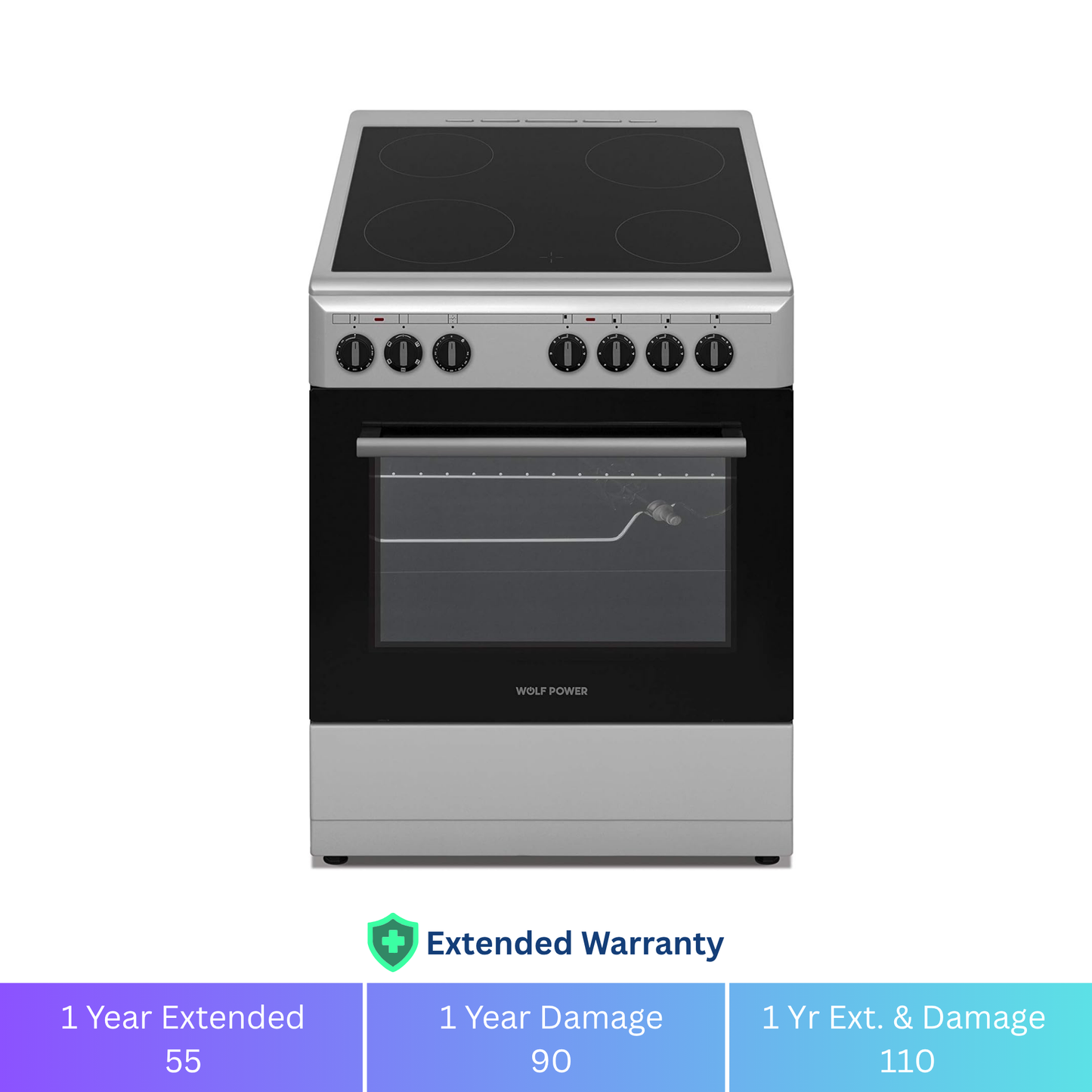 Wolf Power 60X60 Cm 4 Burner Ceramic Electric Cooker