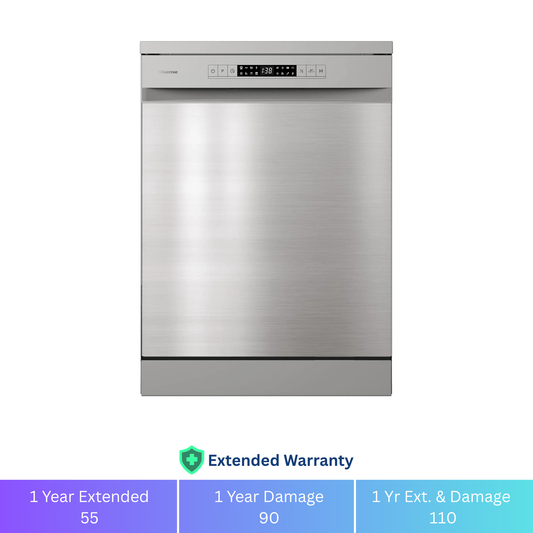 Hisense 15 Place Free Standing Dishwasher - 1 Year Warranty