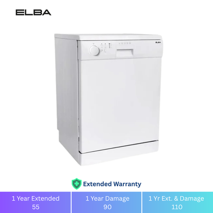 Elba 13 Place Free Standing Dishwasher - 1 Year Warranty