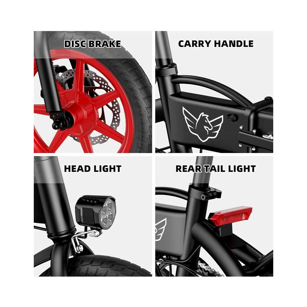 Wind Horse Folding Electric Bike, C19 - 1 Year Warranty