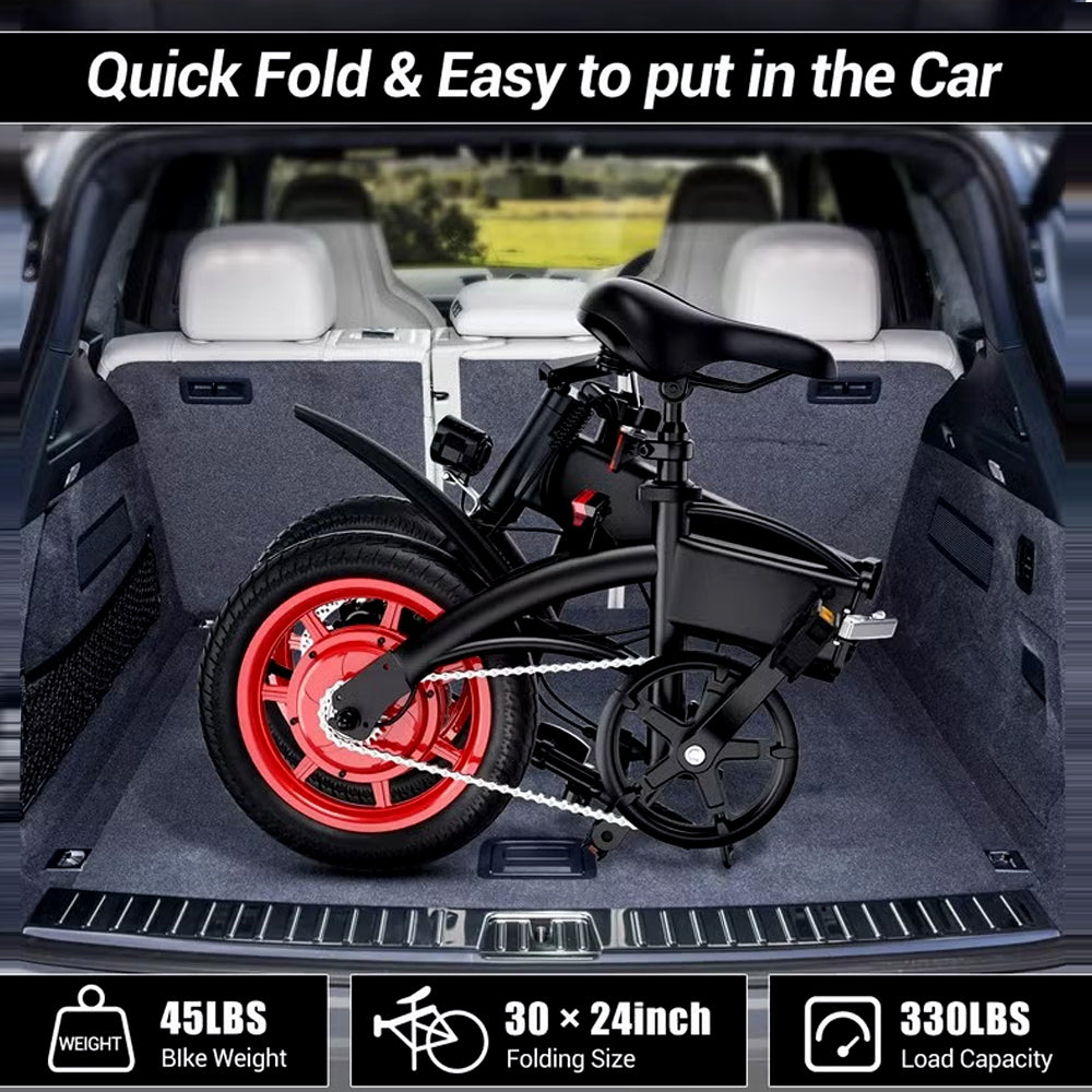 Wind Horse Folding Electric Bike, C19 - 1 Year Warranty