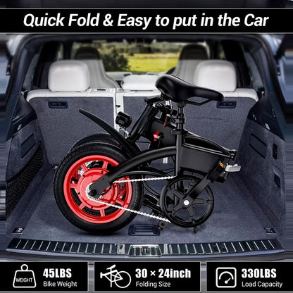 Wind Horse Folding Electric Bike, C19 - 1 Year Warranty