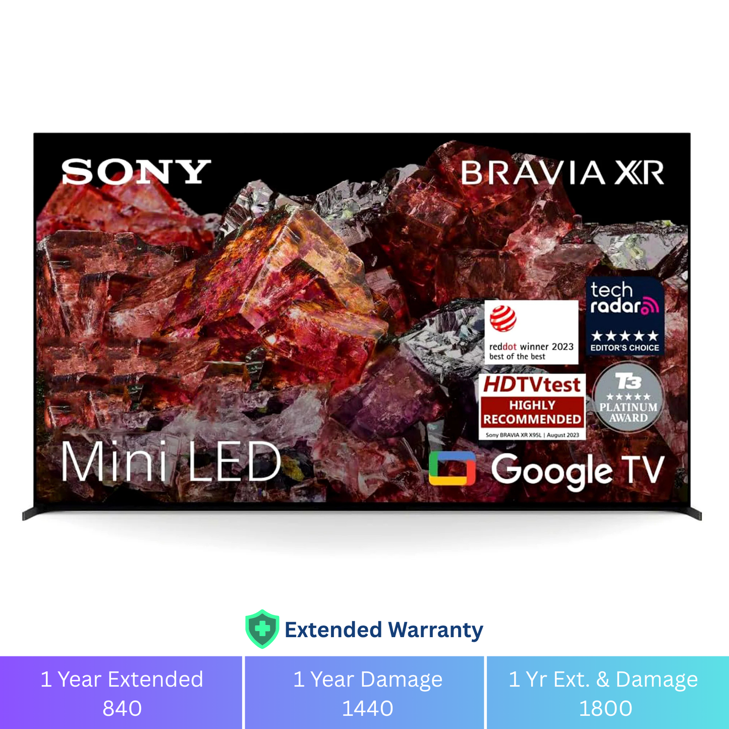 Sony 85" Android Smart Mini LED TV - 4K - 120Hz, 85X95L