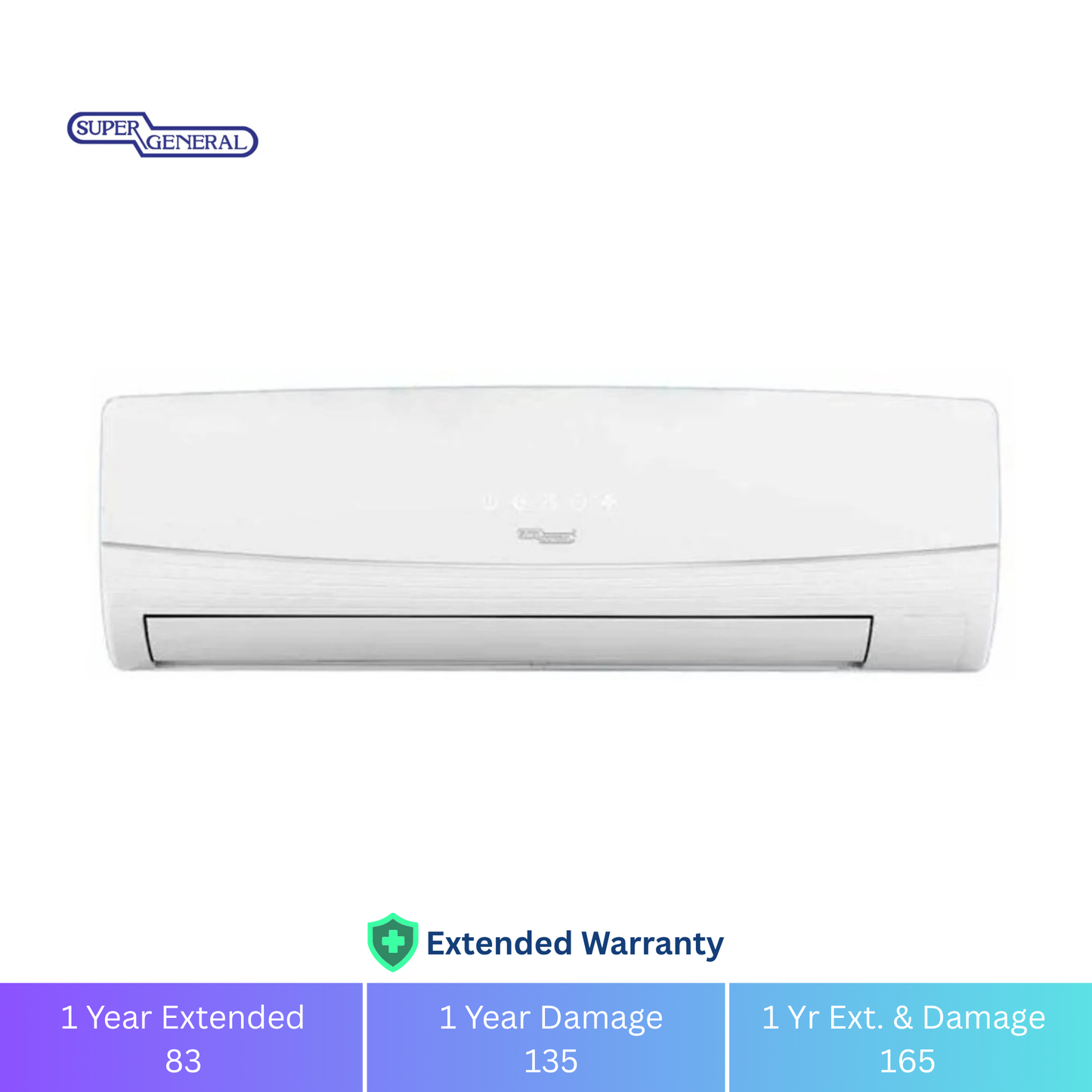 Super General 1 Ton Rotary Split Air Conditioner - 1 Year Warranty