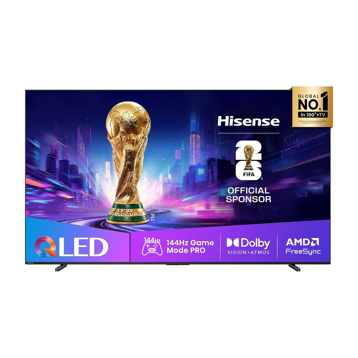 Hisense 100" Smart QLED TV - 4K - 144Hz, 100E8Q