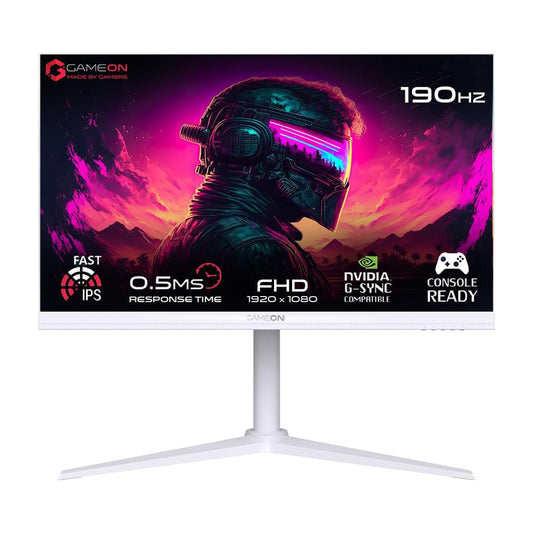 Gameon 24 inch Arctic Pro Series Gaming Monitor - 190Hz, GOA24FHD190IPS