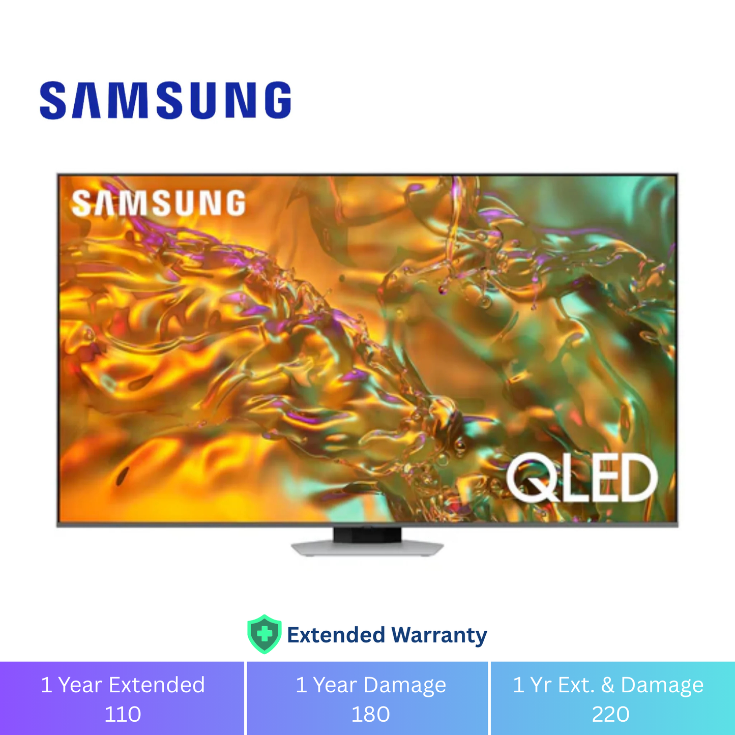 Samsung 55" Smart QLED TV - 4K - 120Hz, 55Q80D
