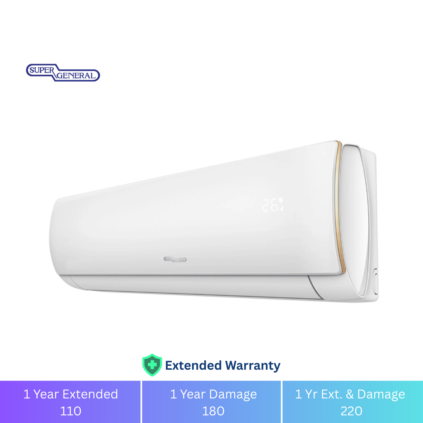 Super General 1.5 Ton Inverter T3 Split Air Conditioner - 1 Year Warranty