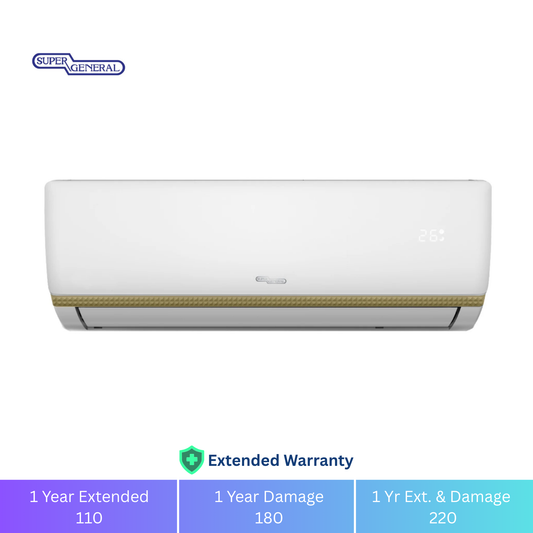 Super General 1 Ton Inverter T3 Split Air Conditioner - 1 Year Warranty