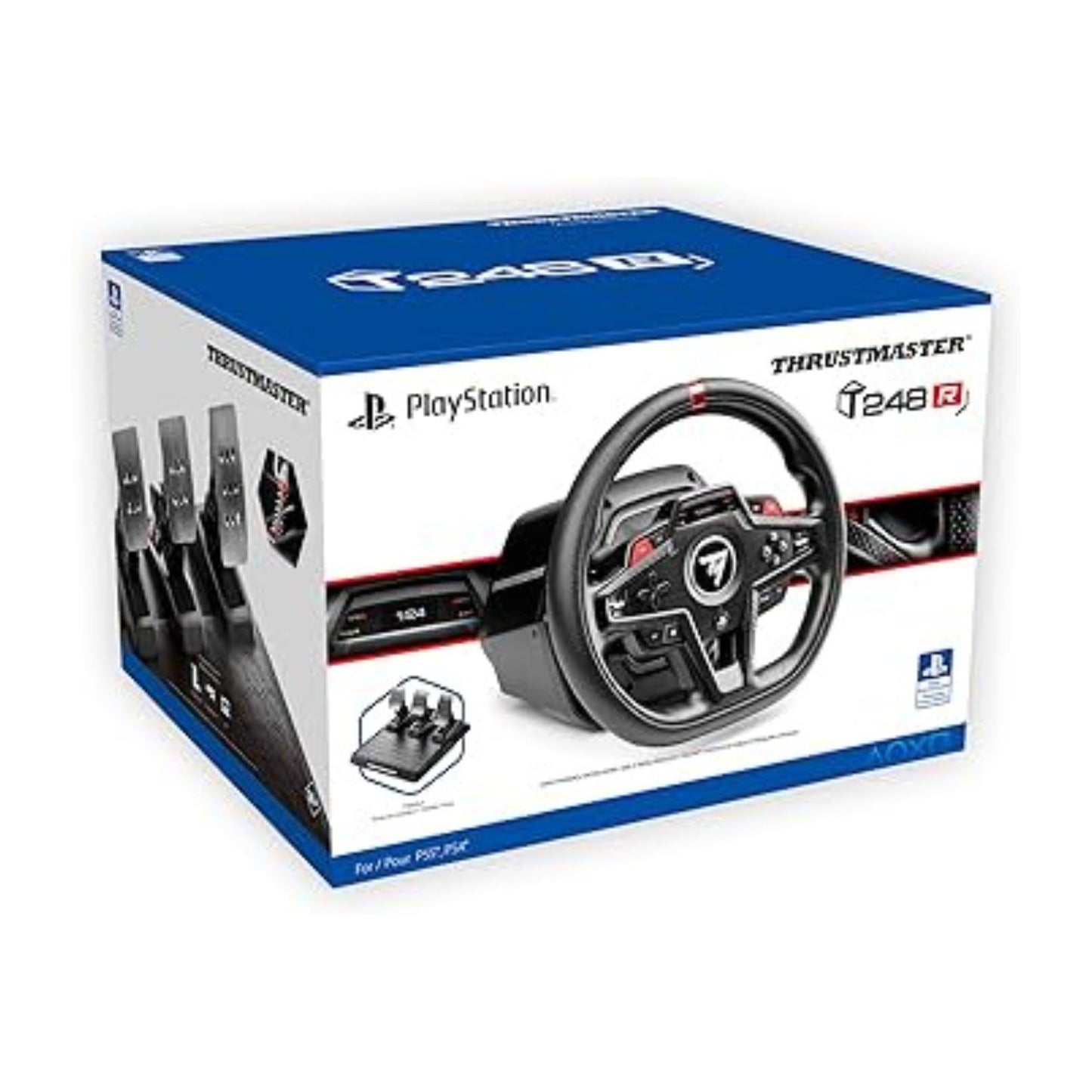 Thrust Master PlayStation Force Feedback Racing Wheel and Pedal Set, T248R