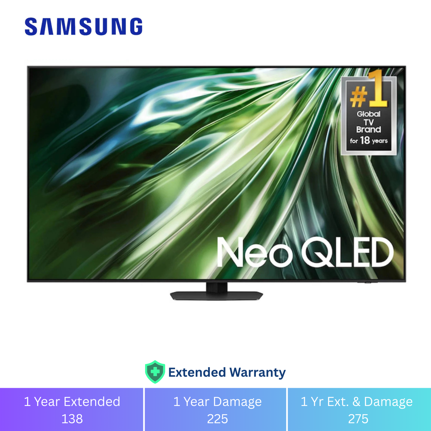 Samsung 55" Smart Neo QLED TV - 4K - 120Hz, 55QN90D