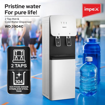 Impex Hot & Cold 2 Tap Water Dispenser  3904B