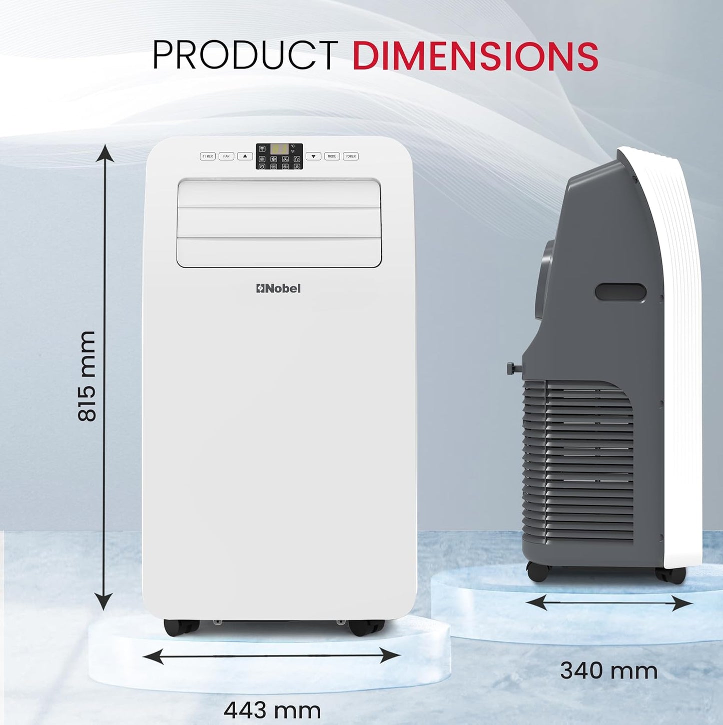Nobel 1 Ton Portable Air Conditioner, NPAC12C