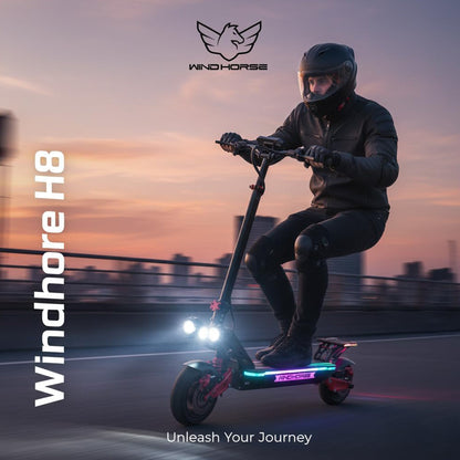 Wind Horse Electric Scooter 3600W (Dual Motor) 65KM Range 80KM Speed, H8