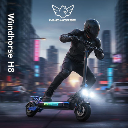 Wind Horse Electric Scooter 3600W (Dual Motor) 65KM Range 80KM Speed, H8