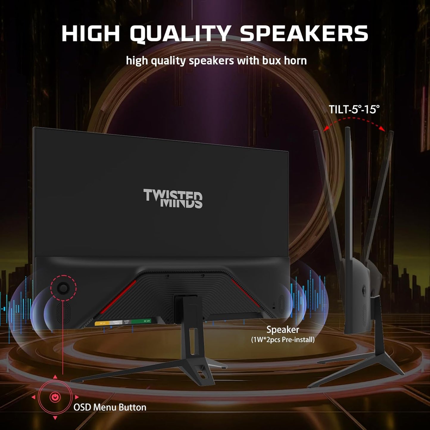 Twisted Minds 22 inch Full HD Gaming Monitor - 120Hz, TM22FHD120IPS