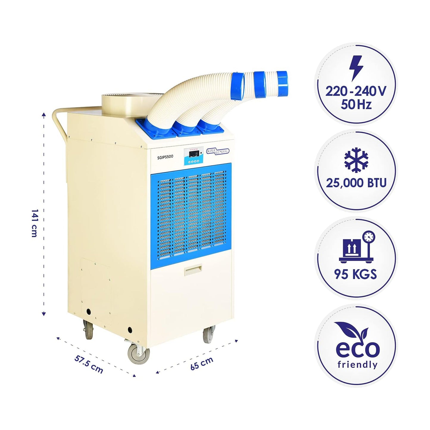 Super General 2 Ton Industrial Portable Air Conditioner, SGIP5500