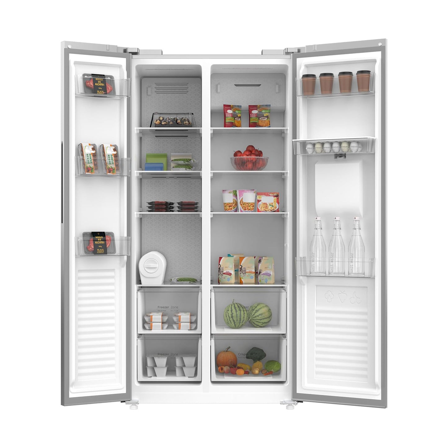 Krome 600L Side by Side Refrigerator with Water Dispenser, KR-SBS600WM
