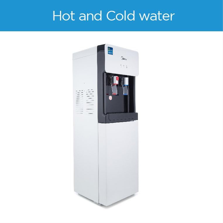 Midea 2 Tap Top Loading Water Dispenser, YL1675S-W