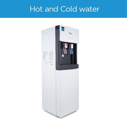 Midea 2 Tap Top Loading Water Dispenser, YL1675S-W