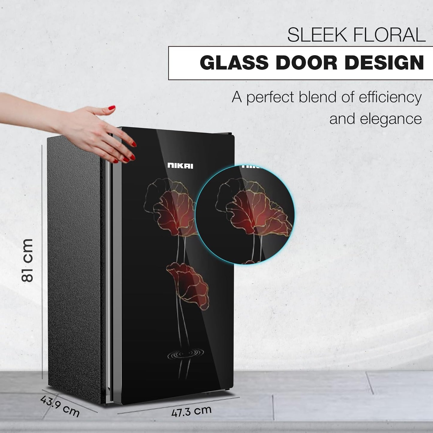 Nikai 140L Single Door Mini Refrigerator, NRF140G