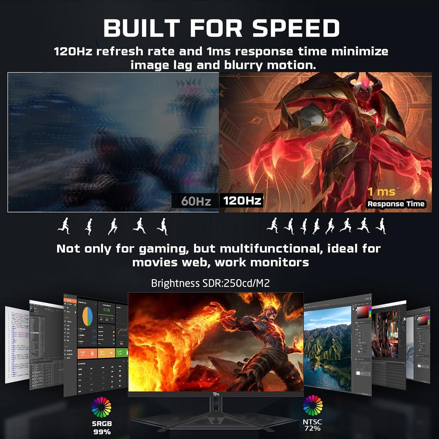 Twisted Minds 22 inch Full HD Gaming Monitor - 120Hz, TM22FHD120IPS