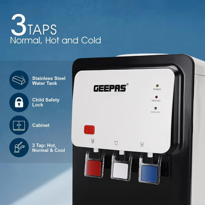 Geepas Hot & Cold Water Dispenser, GWD17019N