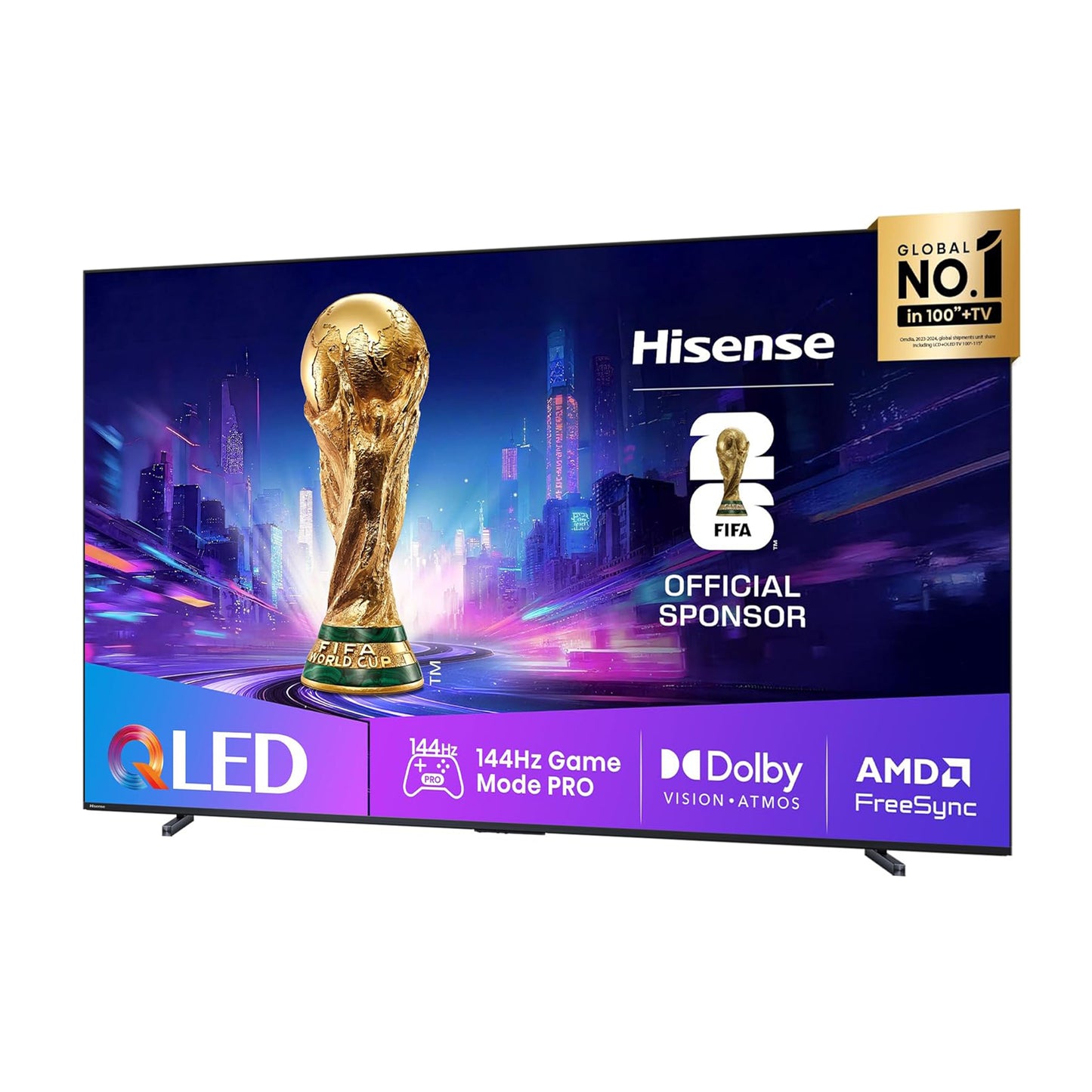 Hisense 100" Smart QLED TV - 4K - 144Hz, 100E8Q