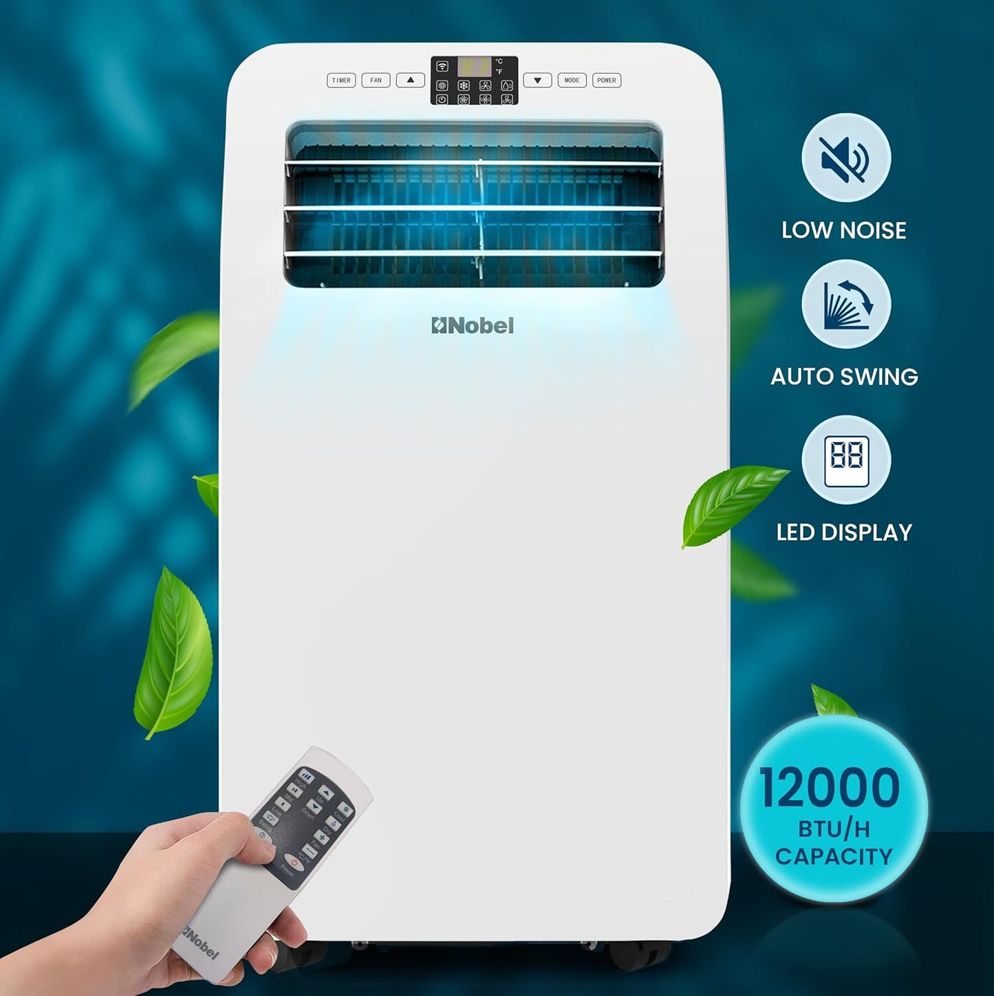 Nobel 1 Ton Portable Air Conditioner, NPAC12C