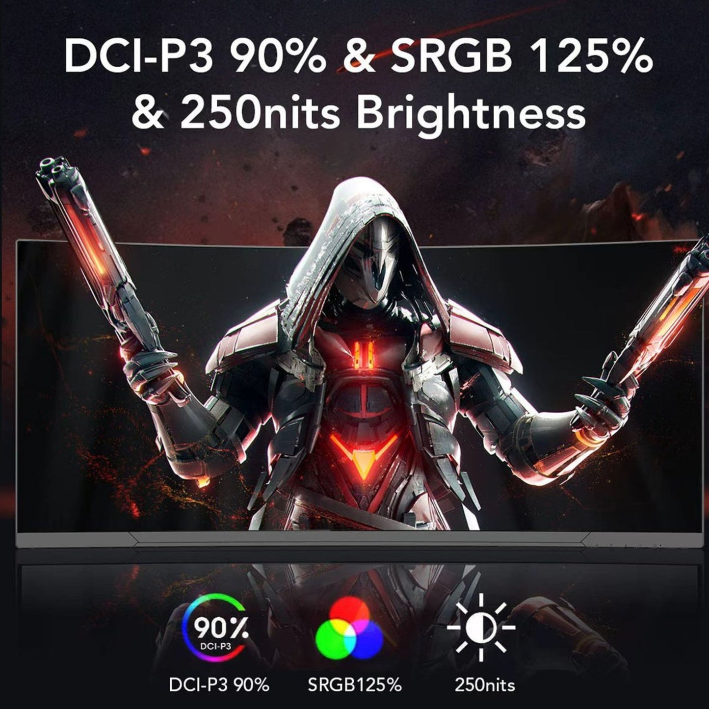 InnJoo 34 inch FHD Gaming Monitor - 200Hz, T342