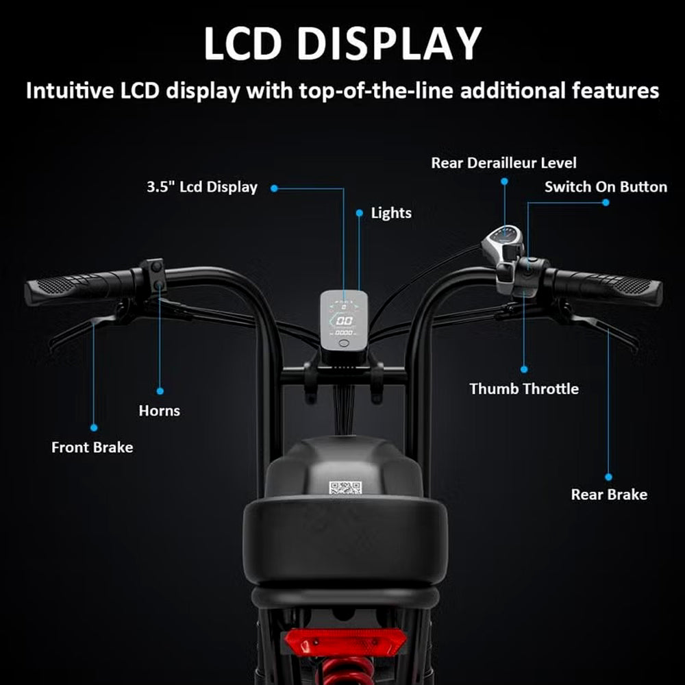Wind Horse Electric Scooter 1000W 50KM Range 110KM Speed, D5
