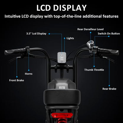Wind Horse Electric Scooter 1000W 50KM Range 110KM Speed, D5