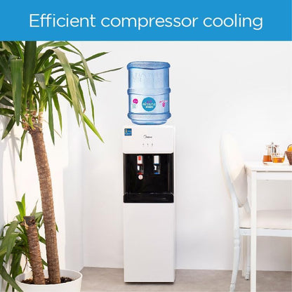 Midea 2 Tap Top Loading Water Dispenser, YL1675S-W