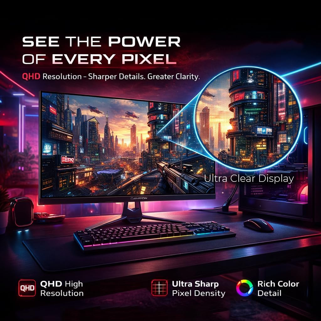 Gameon 27 inch FHD Curved Gaming Monitor - 300Hz, GOC27F300