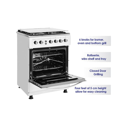 Super General 60X60 Cm 4 Burner Cooking Range - 1 Year Warranty