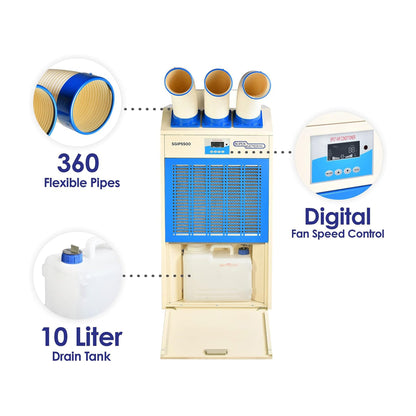 Super General 2 Ton Industrial Portable Air Conditioner, SGIP5500