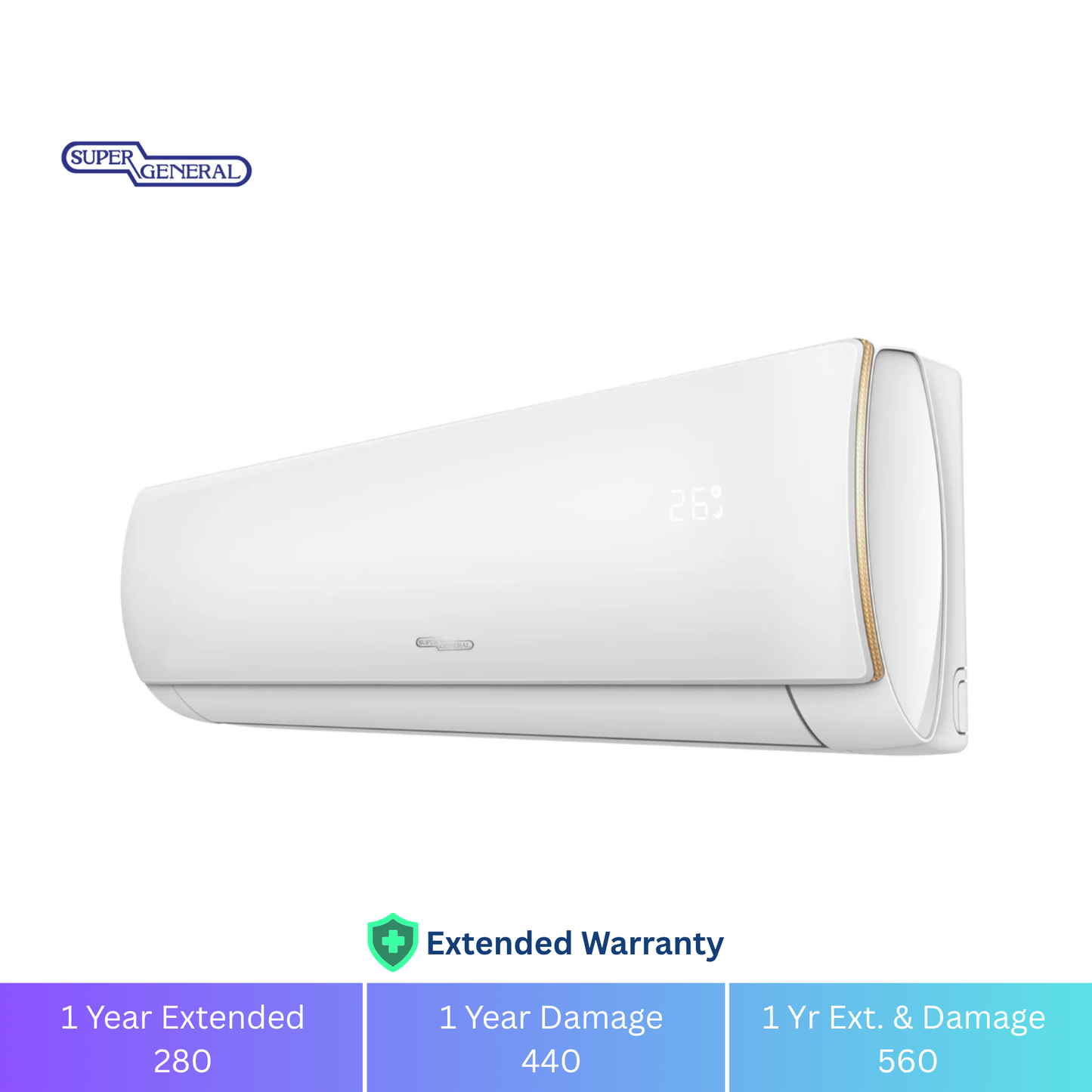 Super General 2.5 Ton Inverter T3 Split Air Conditioner - 1 Year Warranty