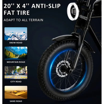 Wind Horse Electric Scooter 1000W 50KM Range 110KM Speed, D5