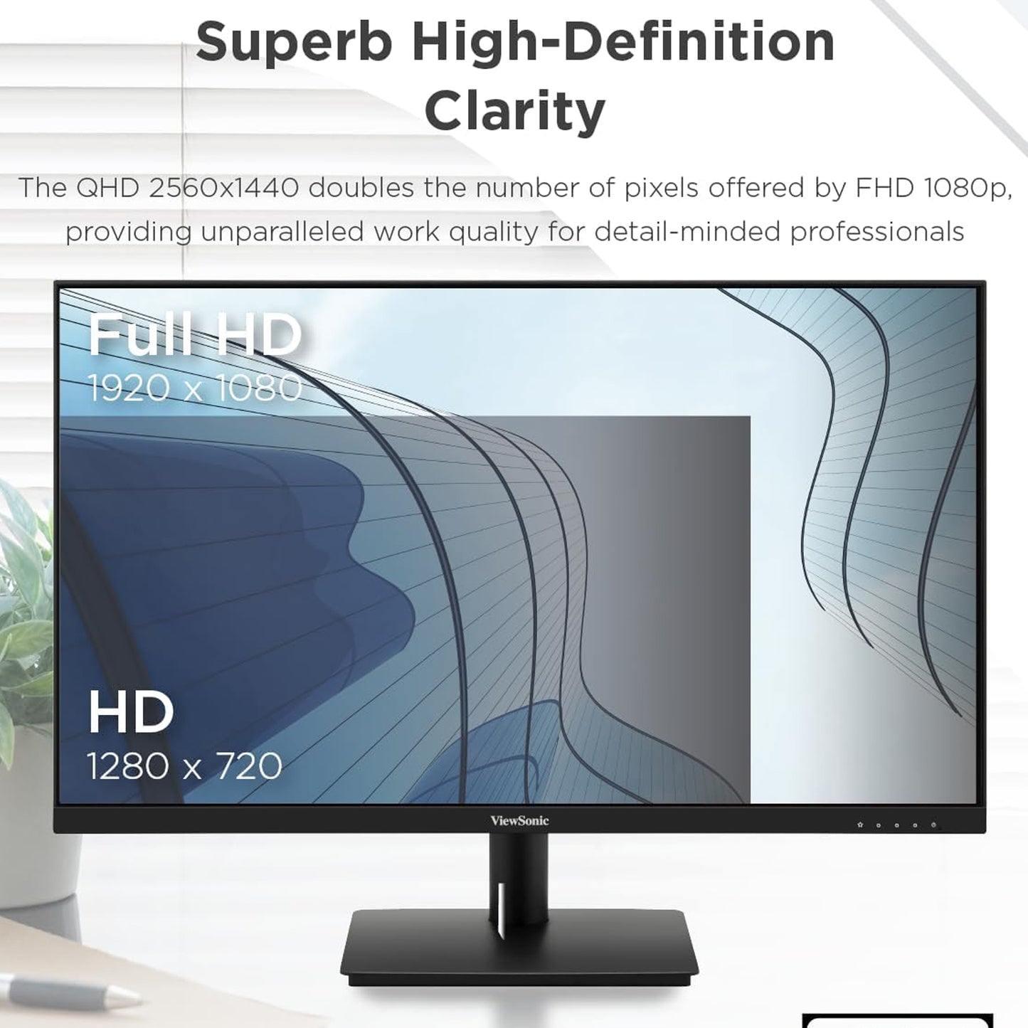 ViewSonic 27 inch Full HD Monitor - 100Hz, VA270-H