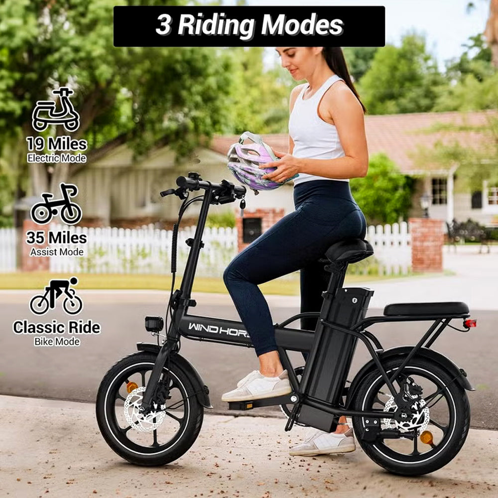 Wind Horse Electric Scooter 350W 30KM Range 35KM Speed, W2 A