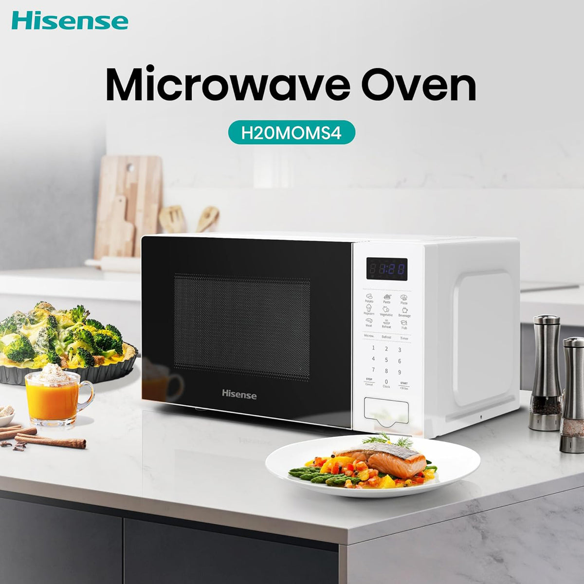 Hisense 20L Microwave Oven, H20MOWS4
