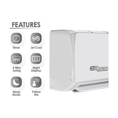 Super General 3 Ton T3 Piston Air Conditioner - 1 Year Warranty