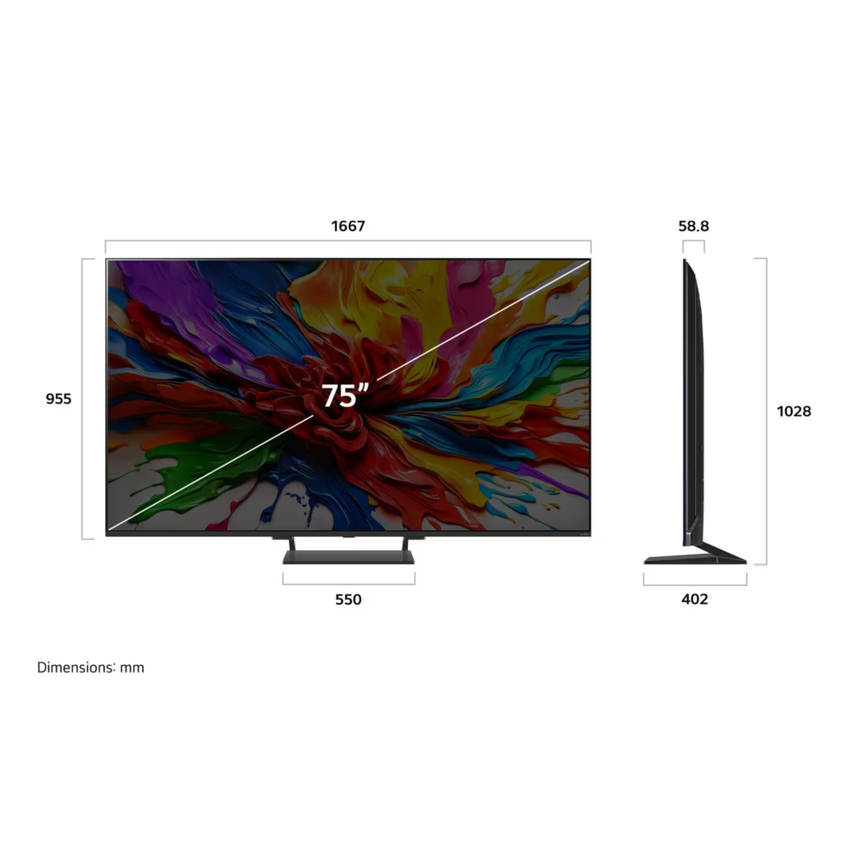 LG 75" Smart QNED TV Mini LED - 4K - 120Hz, 75QNED93A