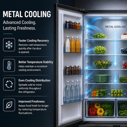 Hoover 670L French Door Refrigerator, HFD-K670-S