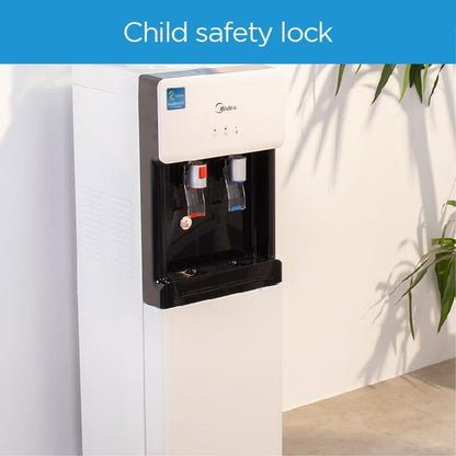 Midea 2 Tap Top Loading Water Dispenser, YL1675S-W