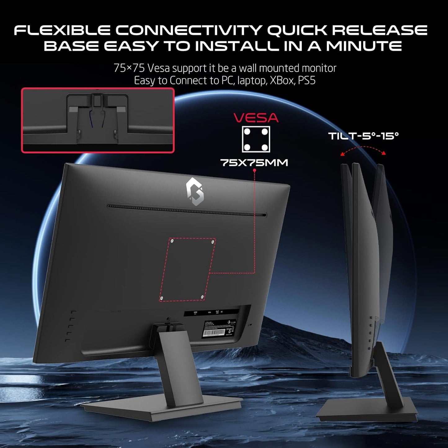 Gameon 22 inch Full HD Eye Care Monitor - 75Hz, GOB22FHD75VA