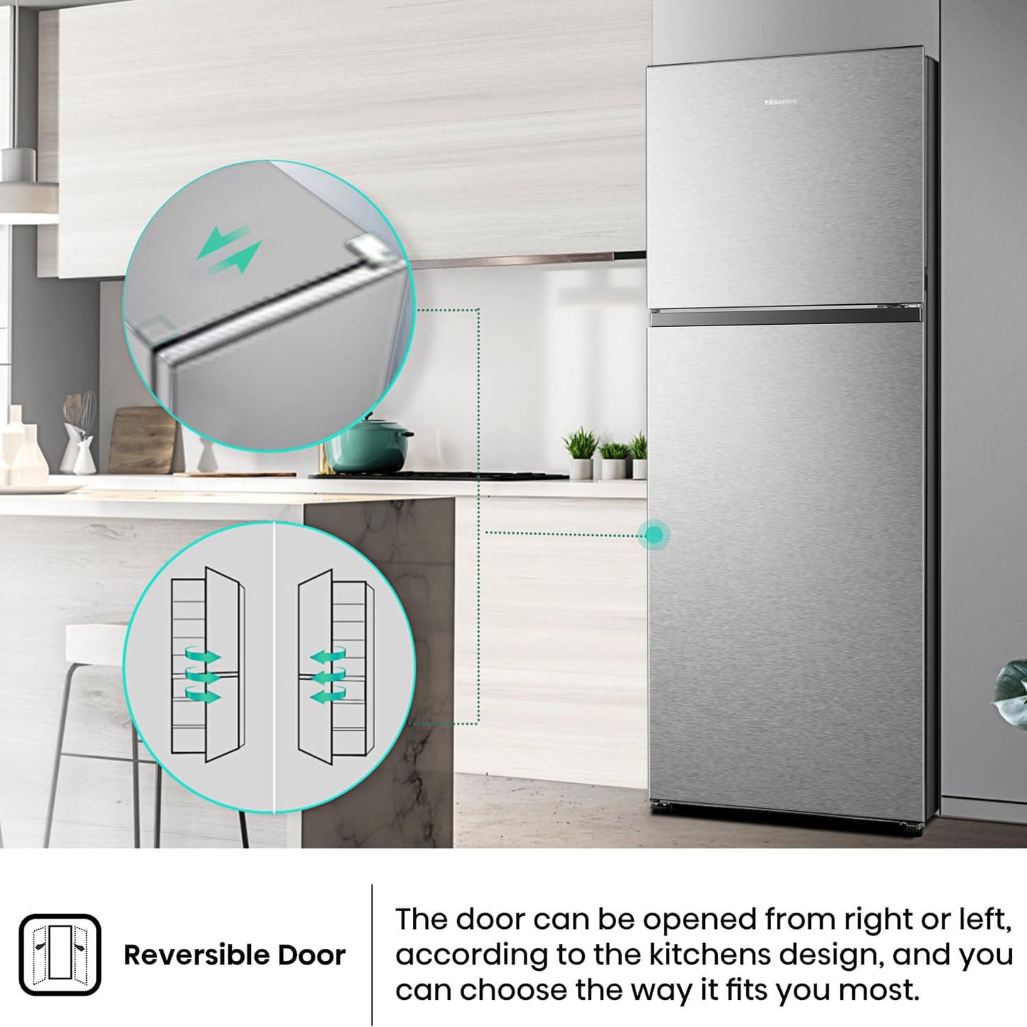 Hisense 418L Top Mount Refrigerator - 1 Year Warranty