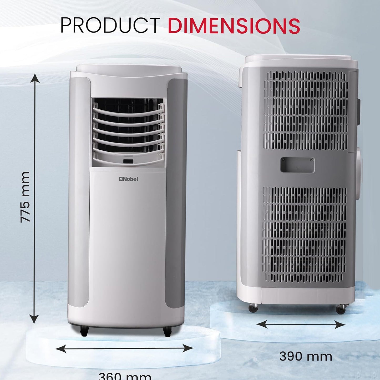 Nobel 1.25 Ton Portable Air Conditioner, NPAC15C