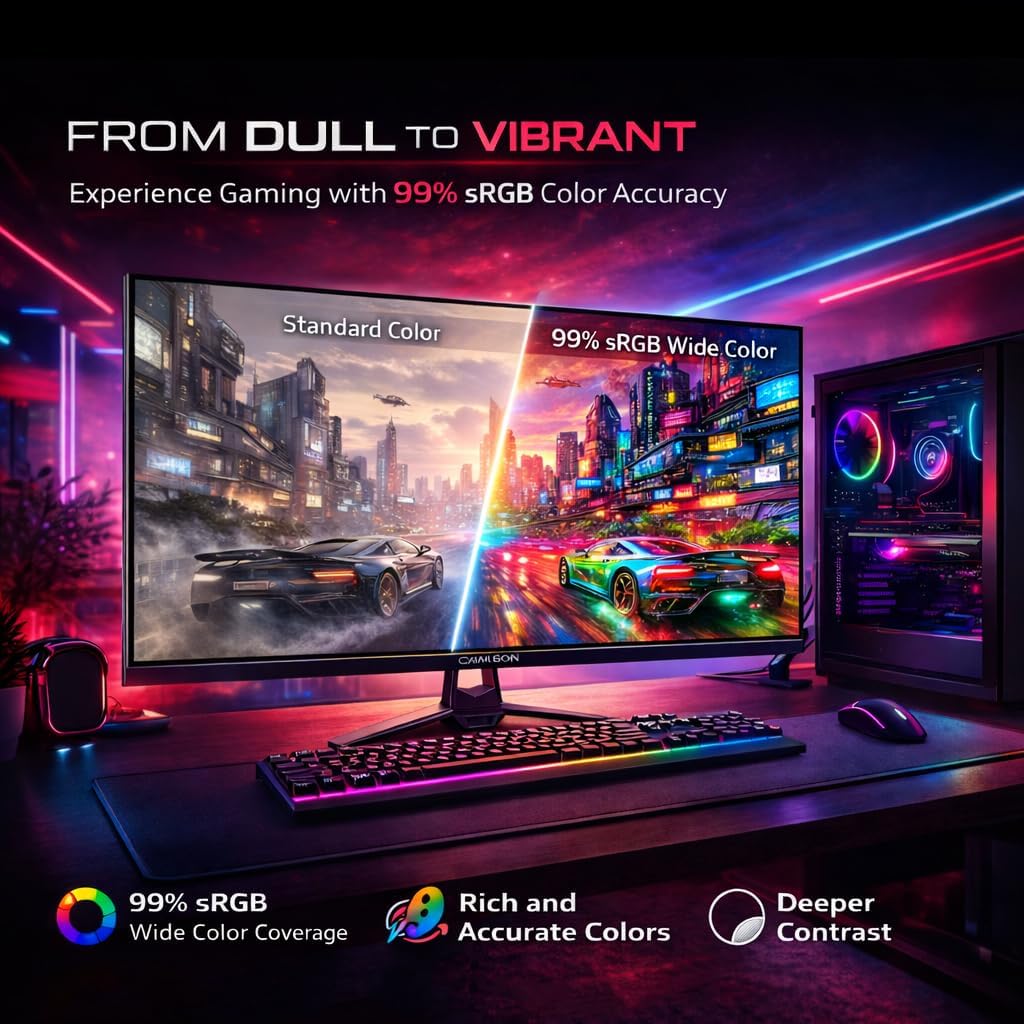 Gameon 27 inch FHD Curved Gaming Monitor - 300Hz, GOC27F300