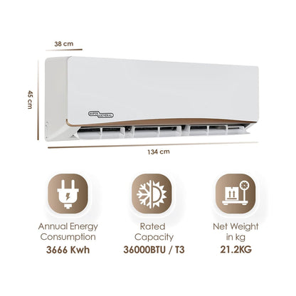 Super General 3 Ton Rotary T3 Split Air Conditioner  - 1 Year Warranty
